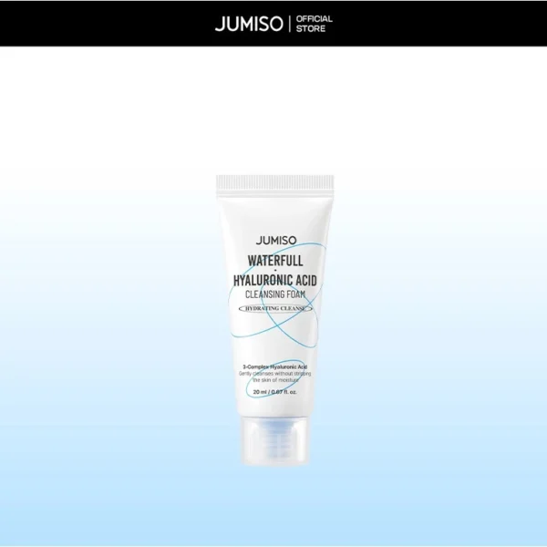 [ Minisize 20ml] Sữa Rửa Mặt Jumiso Waterfull Hyaluronic Acid Làm Sạch Sâu, Loại Bỏ Cặn Kem Chống Nắng Và Cấp Ẩm Cho Da