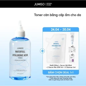 Nước hoa hồng (Toner) cấp ẩm sâu, cân bằng, phục hồi da nhạy cảm JUMISO 250ml