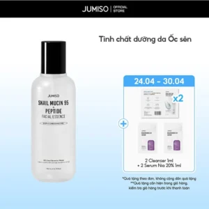 Tinh chất dưỡng da Ốc sên giúp ngăn ngừa lão hóa JUMISO Snail Mucin 95 + Peptide 140ml
