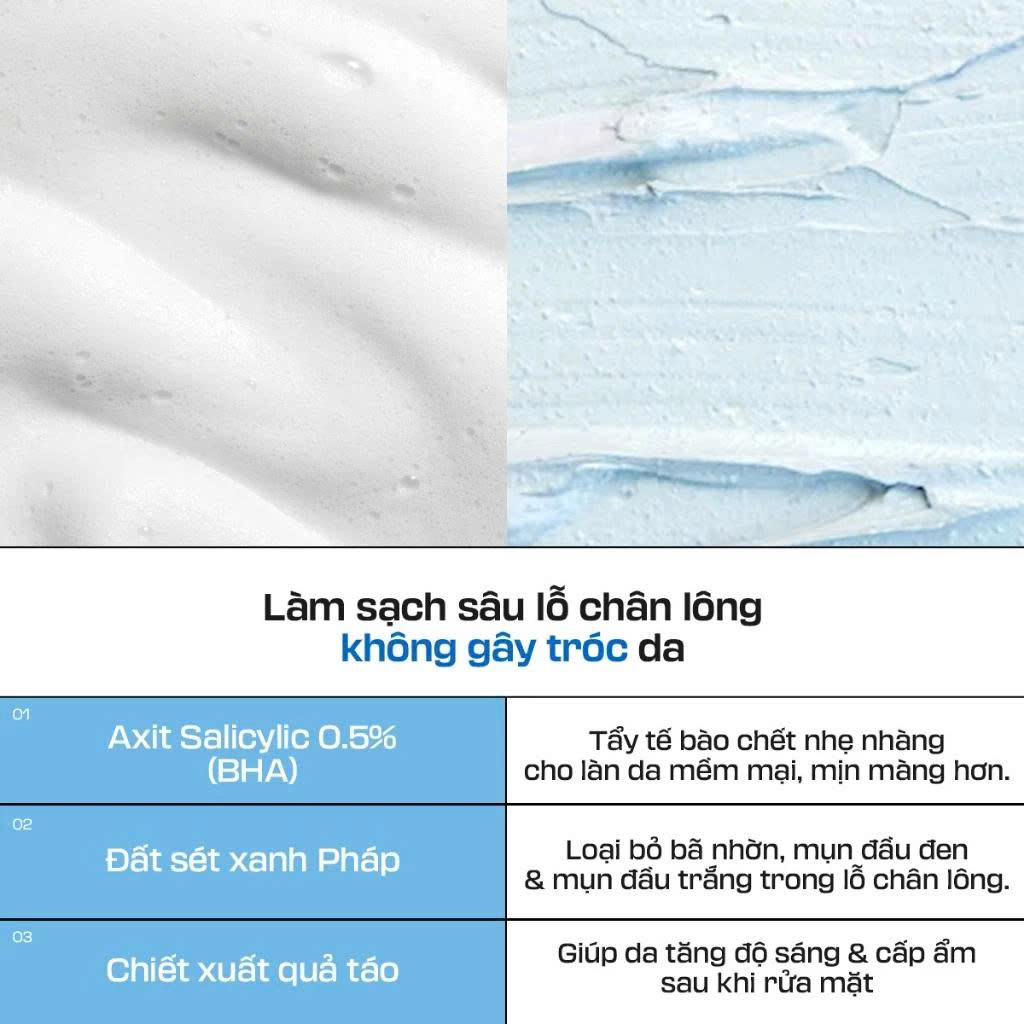 Sữa Rửa Mặt Độ pH Thấp Làm Sạch Sâu Lỗ Chân Lông cho da dầu mụn JUMISO Pore Purifying Salicylic Foaming Cleanser 120g - Image 4