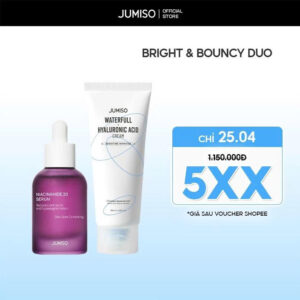 Bộ đôi dưỡng sáng, kiềm dầu và khóa ẩm trên da JUMISO serum Nia 20% và kem dưỡng 100ml