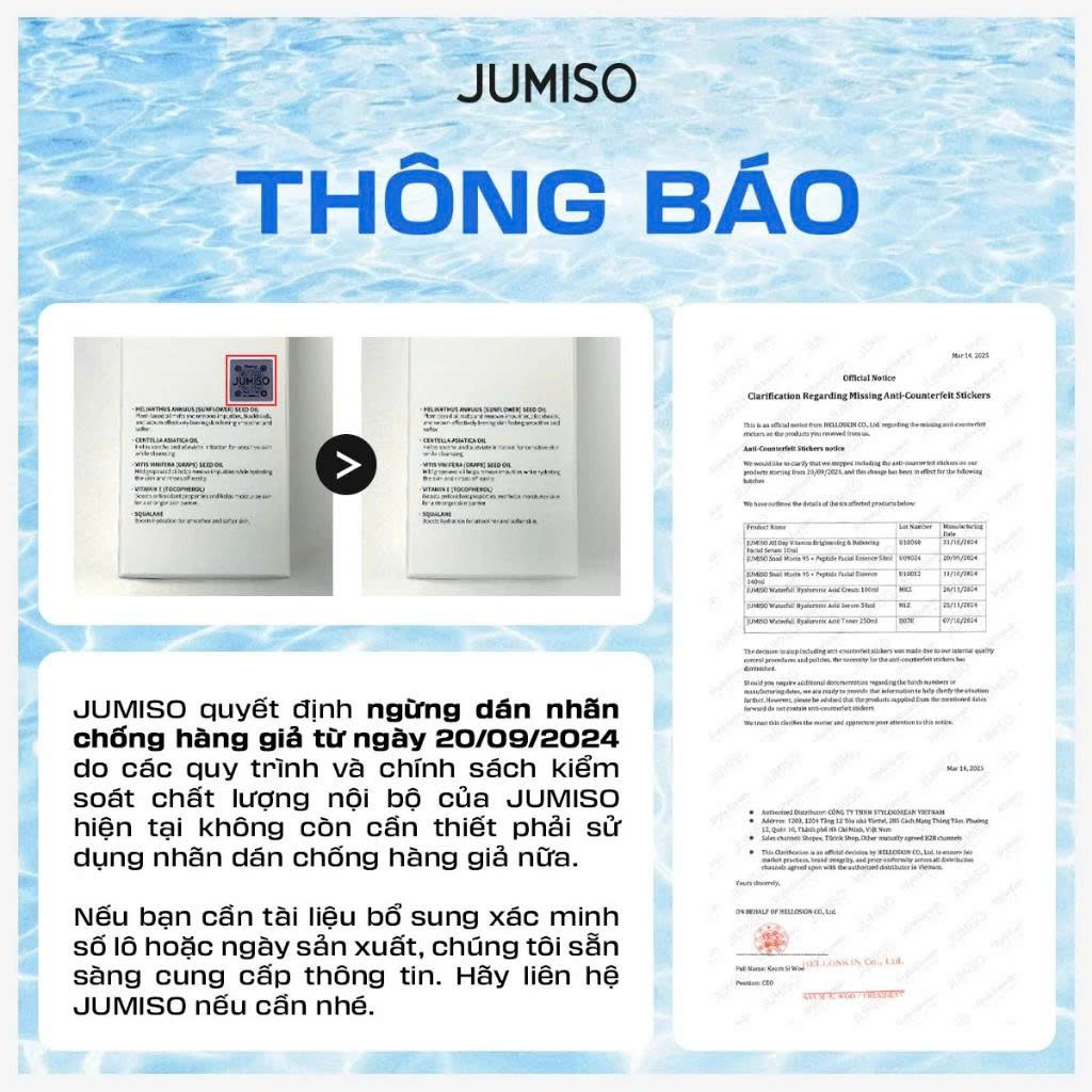 Nước hoa hồng (Toner) cấp ẩm sâu, cân bằng, phục hồi da nhạy cảm JUMISO 250ml - Image 5