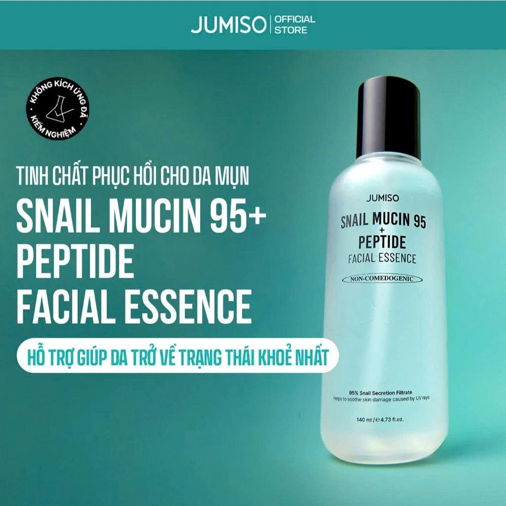 Tinh chất dưỡng da Ốc sên giúp ngăn ngừa lão hóa JUMISO Snail Mucin 95 + Peptide 140ml - Image 2