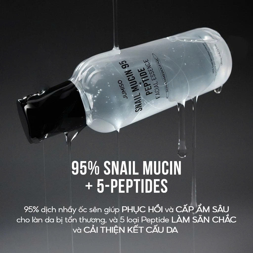 Tinh chất dưỡng da Ốc sên giúp ngăn ngừa lão hóa JUMISO Snail Mucin 95 + Peptide 140ml - Image 5