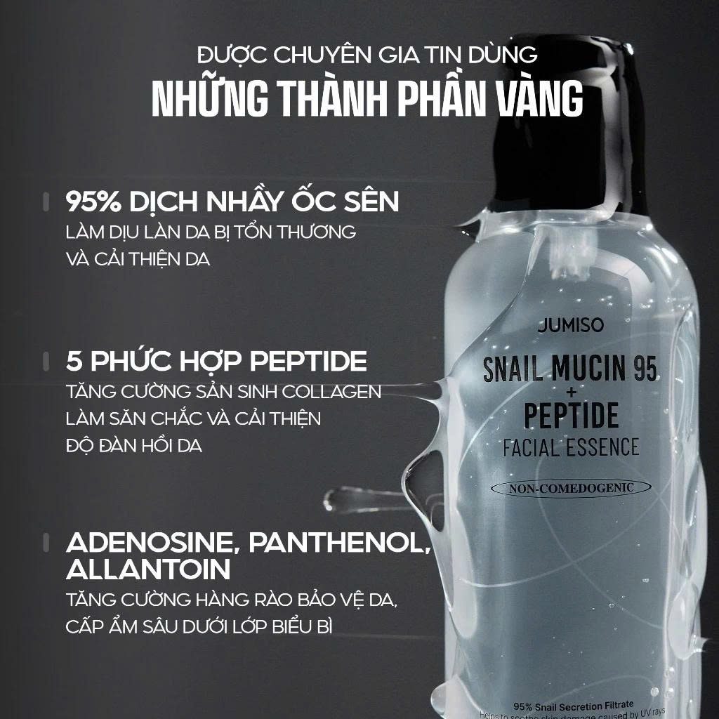 Tinh chất dưỡng da Ốc sên giúp ngăn ngừa lão hóa JUMISO Snail Mucin 95 + Peptide 140ml - Image 7